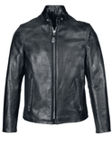 Cowhide Casual Racer Leather Jacket Jackets Empire