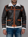 Alpine Brown Fur Leather Jacket
