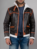 Alpine Brown Fur Leather Jacket
