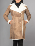Amie Double Breasted Shearling Coat