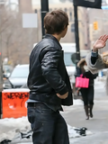 Ansel Elgort Leather Jacket
