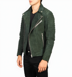 Armand Mocha Suede Biker Jacket