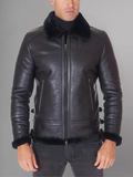 Best Leather Shearling Jacket Black