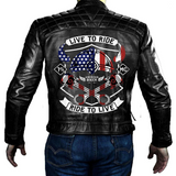 Cafe Racer Black Live to Ride Ride to Live Jacket Jackets Empire