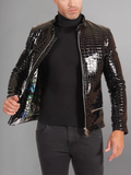 Black Motorcycle Brando Mens Leather Jacket