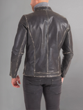 Black Motorcycle Brando Mens Leather Jacket