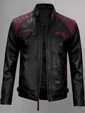 Distressed Brown Motorcycle Leather Jacket