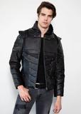 Forest Green Armor Leather JacketForest Green Armor Leather Jacket