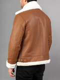 Francis B-3 Brown Leather Bomber Jacket