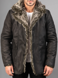 Furlong Suede Leather Coat