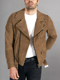 GENUINE COWHIDE LEATHER BRANDO LEATHER JACKET