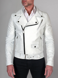 GENUINE COWHIDE LEATHER BRANDO LEATHER JACKET