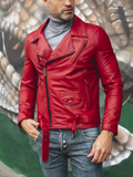 GENUINE COWHIDE LEATHER BRANDO LEATHER JACKET