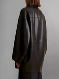 Gellar Collared Leather Jacket