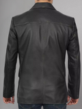 Glendale 2 Buttons Mens Brown Leather Blazer