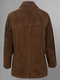 Kandis Brown Woman Suede Coat