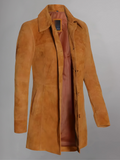 Kandis Brown Woman Suede Coat