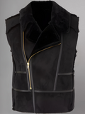 Louise Black Shearling Gilet