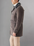 MEN'S JUSTIN REAL LEATHER SHEARLING COAT