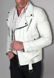 Men White Riverdale Southside Serpents Jacket
