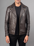 Men’s Authentic Black Motorcycle Leather Jacket