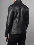 Men’s Authentic Black Motorcycle Leather Jacket