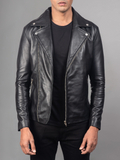 Men’s Authentic Black Motorcycle Leather Jacket