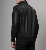 Men’s Bronze Bomber Leather Jacket