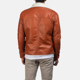 Men's Dan Frost Tan Shearling Jacket