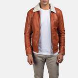 Men's Dan Frost Tan Shearling Jacket