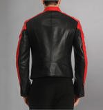 Men's Genuine Lambskin Leather Jacket Slim fit Moto Biker jacket