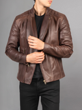 Men’s Stylish Black Biker Leather Jacket