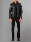 Men's Stylish Superb Real Genuine Leather Bomber Biker Jacket