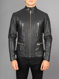 Men’s Tec Flex Motocross Black Leather Jacket