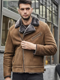 Men’s WHJ02 Winter Shearling Leather Jacket