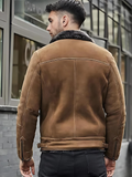 Men’s WHJ02 Winter Shearling Leather Jacket