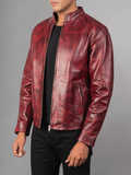 Men's Stylish Superb Real Genuine Leather Bomber Biker Jacket