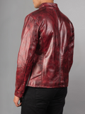 Men's Stylish Superb Real Genuine Leather Bomber Biker Jacket