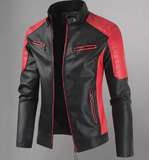 Men's cafe Racer Retro Motorcycle Leather Jacket