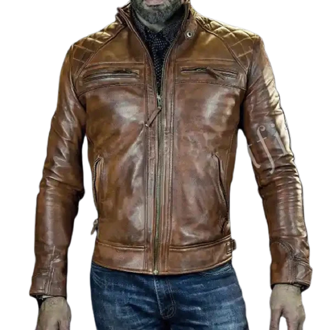 Live To Ride Motorcycle Vintage Leather Jacket Jackets Empire