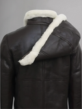 MensB3DetachableShearlingSheepskinHoodFlightLeatherWinterFurJackets