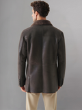 Mens B3 Shearling Bomber Jacket Military Pilot Fur Coat