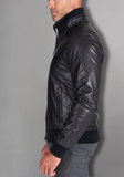 Mens Biker Leather Jacket Vintage Genuine Leather
