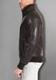 Mens Biker Leather Jacket Vintage Genuine Leather
