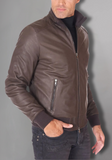 Mens Biker Leather Jacket Vintage Genuine Leather
