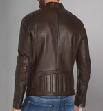 Mens Dark Brown Elegant Leather Jacket