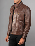 Mens Guardian Jacket With a stand-up collar and patch pockets