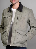 Mens Lightweight Beige Cotton Jacket