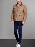 Mens Lightweight Beige Cotton Jacket