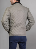 Mens Lightweight Beige Cotton Jacket